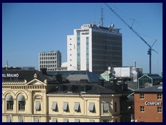 Malmö skyline from the Central station's garage 18 - Comfort Hotel and Öresundshuset